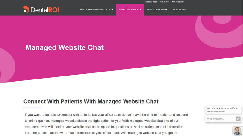 Managed Website Chat